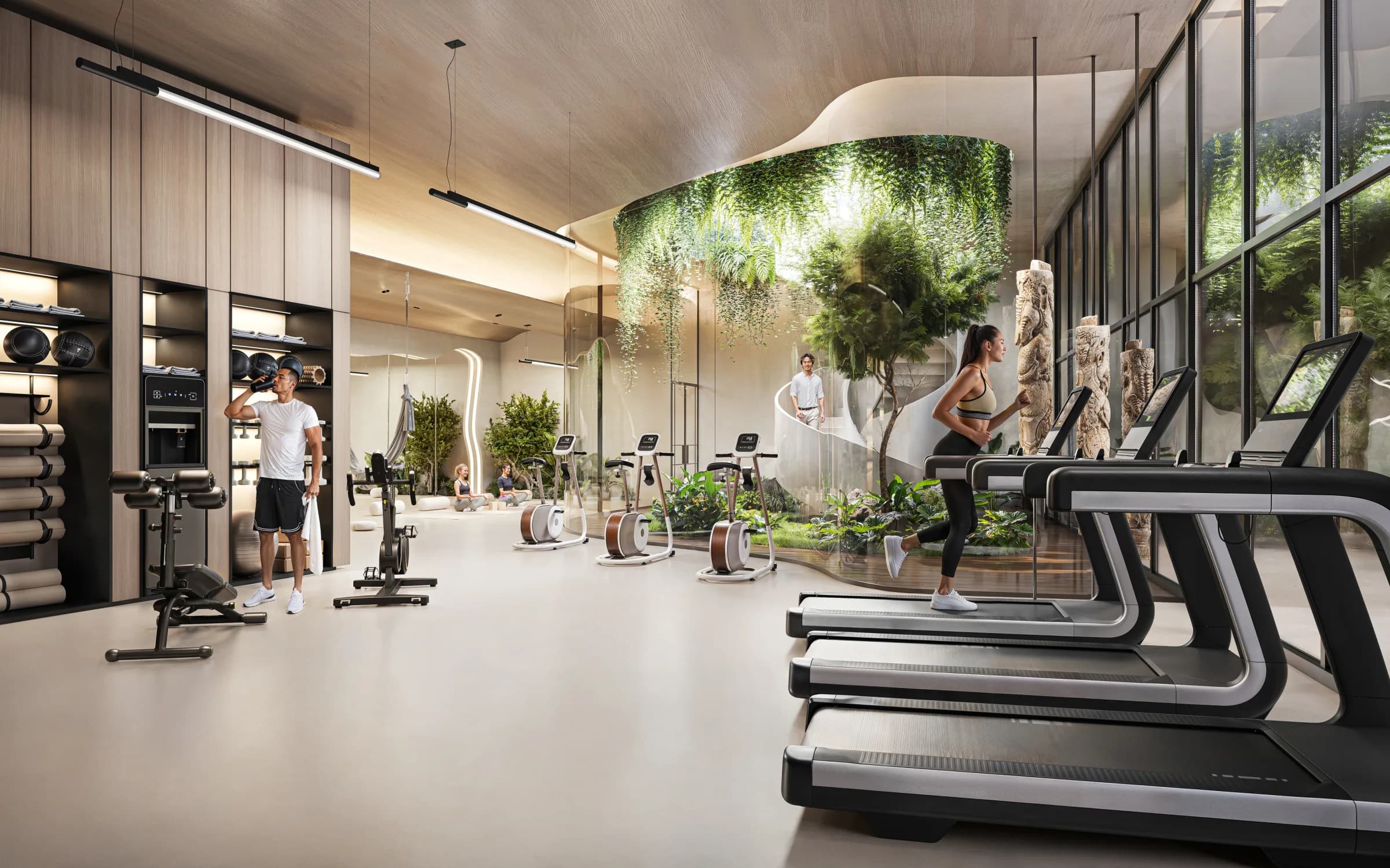 Planned Layan Verde gym with planted training zones